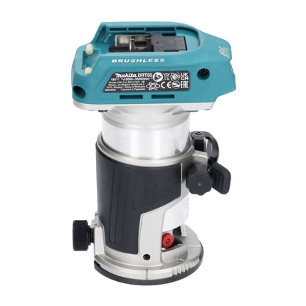 Makita DRT 50 Z Fraise multifonction sans fil 18 V brushless + Jeu de fraises - 6 pièces, - sans batterie, sans chargeur