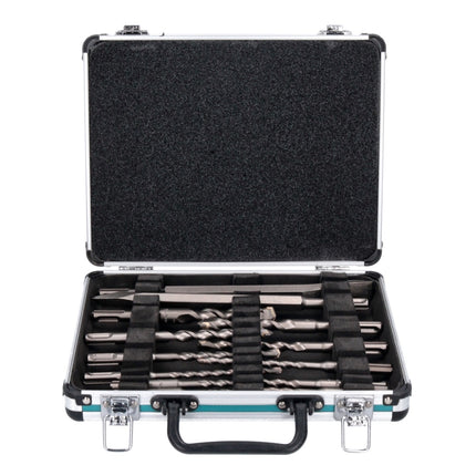 Martillo combinado a batería Makita HR 007 GZ01 40 V máx. 3,0 J SDS plus XGT + juego de taladro y cincel de 13 piezas + maletín - sin batería, sin cargador