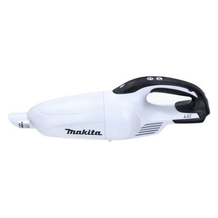 Aspiratore a batteria Makita DCL 181 FZW 18 V bianco + bocchetta reversibile per pavimenti - senza batteria, senza caricabatterie