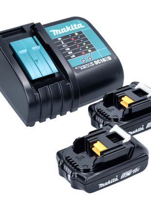 Avvitatore a impulsi a batteria Makita DTD 152 SA2X5 18 V 165 Nm + 2x batteria ricaricabile 2,0 Ah + caricabatterie + set di accessori da 101 pezzi + valigetta