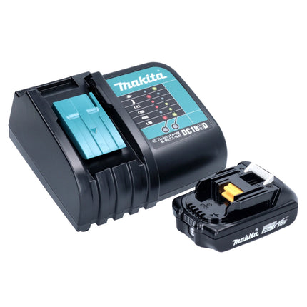 Trapano a percussione a batteria Makita DHP 453 SAX5 18 V 42 Nm + 1x batteria ricaricabile 2,0 Ah + caricabatterie + set di accessori da 101 pezzi + valigetta