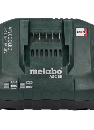 Metabo basic set 2x Li-Power battery pack 18 V 4.0 Ah CAS Li-Ion battery + ASC 55 charger + metaBOX ( 685064000 )