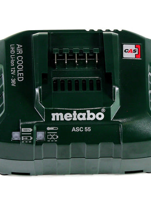Metabo Basis Set 3x Li-Power Akkupack 18 V 4,0 Ah CAS Li-Ion Akku + Ladegerät ASC 55 ( 685049000 )