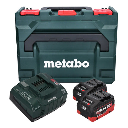 Metabo Set of 2x Batteries Li-Power 8,0Ah 18V + Charger ASC 145 + Case (685131590)