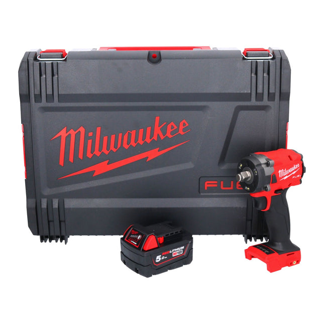 Milwaukee M18 FIW2F12-501X Cordless impact wrench 18 V 339 Nm 1/2" brushless + 1x rechargeable battery 5.0 Ah + HD box - without charger