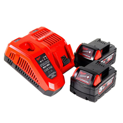 Milwaukee M18 FIW2F12-502X Cordless impact wrench 18 V 339 Nm 1/2" brushless ( 4933478444 ) + 2x rechargeable battery 5.0 Ah + charger + HD box
