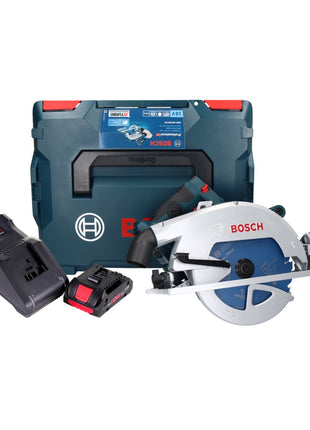 Sierra circular inalámbrica Bosch GKS 18V-68 GC Professional 18 V 190 mm Biturbo Brushless + 1x batería ProCORE 4,0 Ah + cargador + L-BOXX