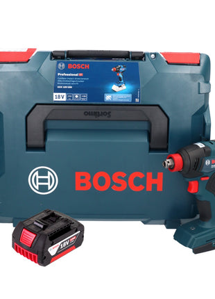 Bosch GDX 18V-200 Professional cordless impact wrench 18 V 200 Nm brushless + 1x rechargeable battery 4.0 Ah + L-BOXX - without charger