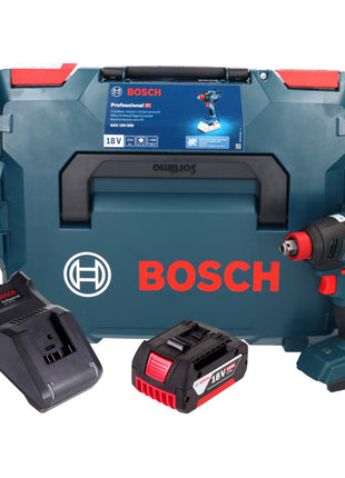 Bosch GDX 18V-200 Avvitatore a impulsi professionale a batteria 18 V 200 Nm senza spazzole + 1x batteria ricaricabile 5,0 Ah + caricatore + L-BOXX