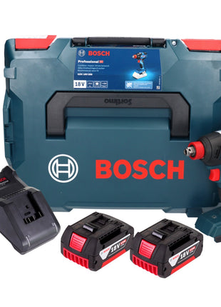 Bosch GDX 18V-200 Professional cordless impact wrench 18 V 200 Nm brushless + 2x rechargeable battery 5.0 Ah + charger + L-BOXX