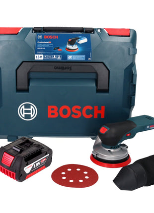 Bosch GEX 18V-125 Professional cordless random orbital sander 18 V 125 mm brushless + 1x rechargeable battery 4.0 Ah + L-BOXX - without charger