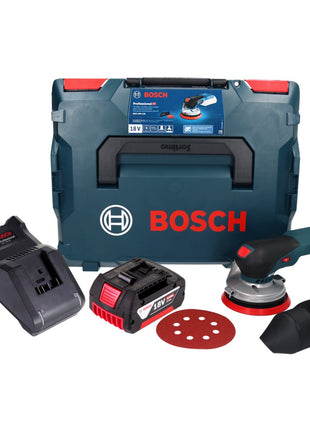 Bosch GEX 18V-125 Professional cordless random orbital sander 18 V 125 mm brushless + 1x rechargeable battery 4.0 Ah + charger + L-BOXX
