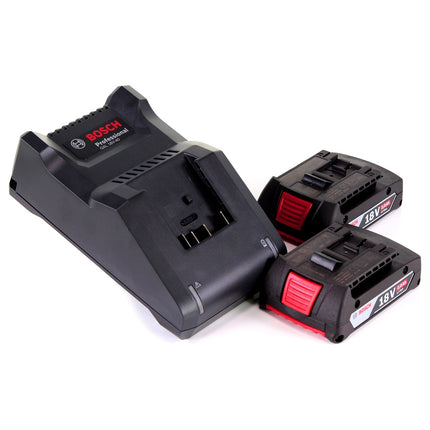 Amoladora angular a batería Bosch GWS 18V-10 Professional 18 V 125 mm sin escobillas + 2x baterías 2,0 Ah + cargador + L-Boxx