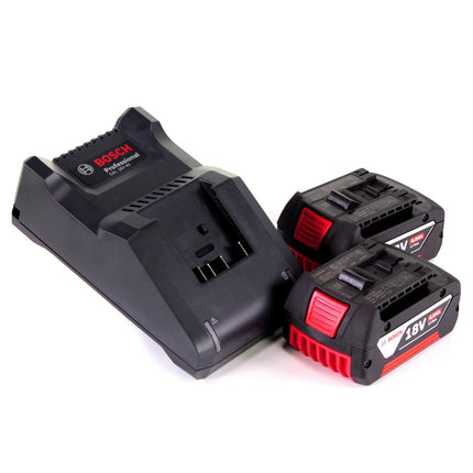Bosch GWS 18V-10 Professional amoladora angular a batería 18 V 125 mm sin escobillas + 2x baterías 4,0 Ah + cargador + L-Boxx