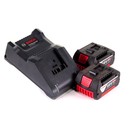 Amoladora angular a batería Bosch GWS 18V-10 Professional 18 V 125 mm sin escobillas + 2x baterías 5,0 Ah + cargador + L-Boxx