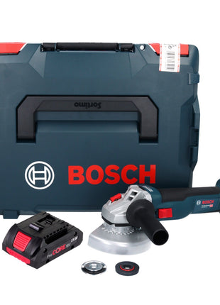Bosch GWS 18V-10 Profesjonalna akumulatorowa szlifierka kątowa 18 V 125 mm bezszczotkowa + 1x akumulator ProCORE 4,0 Ah + L-Boxx - bez ładowarki
