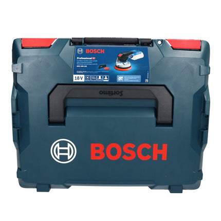 Lijadora excéntrica a batería Bosch GEX 18V-125 Professional 18 V 125 mm sin escobillas + 2x batería ProCORE 4,0 Ah + cargador + L-BOXX