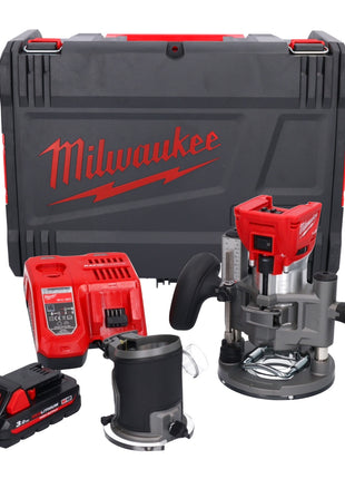 Milwaukee M18 FTR-301X Cordless Trim Router 18V Brushless + 1x Battery 3.0 Ah + Charger + Trim Modules + HD Box Case
