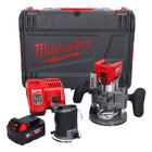 Milwaukee M18 FTR-501X Akku Fräse 18 V Brushless + 1x Akku 5,0 Ah + Ladegerät + Fräsmodule + HD Box
