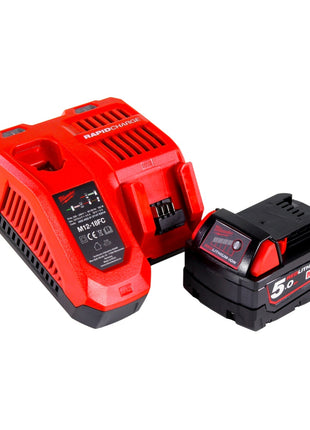 Milwaukee M18 FTR-501X Akku Fräse 18 V Brushless + 1x Akku 5,0 Ah + Ladegerät + Fräsmodule + HD Box