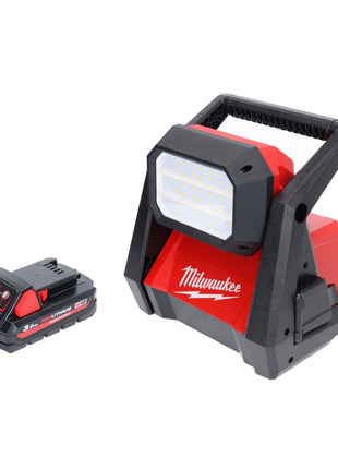 Milwaukee M18 HOAL-301 Akku LED Lampe Baustrahler 18 V 4000 lm + 1x Akku 3,0 Ah - ohne Ladegerät
