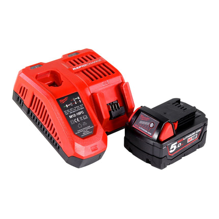Milwaukee M18 HOAL-501FC Cordless LED Construction Lamp 4000lm 18V + 1x Battery 5.0Ah + Charger
