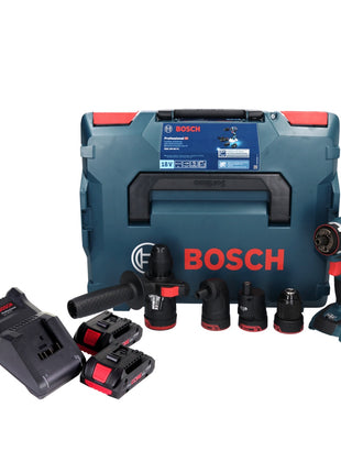 Bosch GSR 18V-60 FC Professional Akku Bohrschrauber 18 V 60 Nm Brushless + 2x ProCORE Akku 4,0 Ah + Ladegerät + Aufsätze + L-Boxx - Toolbrothers