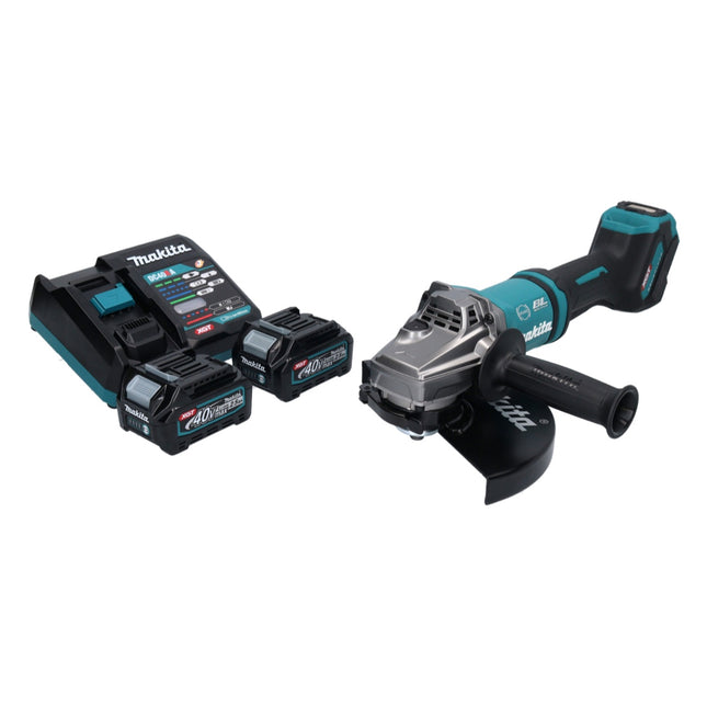 Makita GA 038 GD2 cordless angle grinder 40 V max. 230 mm brushless XGT + 2x rechargeable battery 2.5 Ah + charger