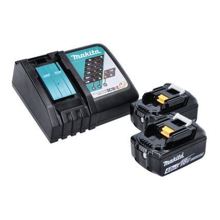 Makita DHG 180 RM Akku Heissluftgeblaese 18 V 550 C 2x Akku 4 0 Ah Ladegeraet 3 - toolbrothers
