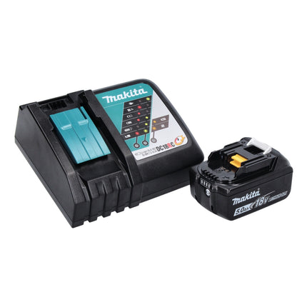 Makita DHG 180 RT1J Akku Heißluftgebläse 18 V 550 °C + 1x Akku 5,0 Ah + Ladegerät + Makpac - Toolbrothers