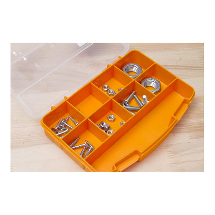 FORTE Tools Box ORG-10 Organizzatore per minuteria ( 000051144705 ) 251 x 200 x 44 mm con 10 scomparti per chiodi viti tasselli utensili manuali