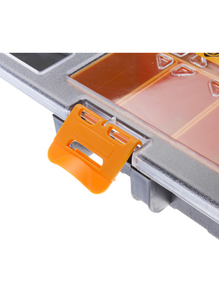 FORTE Tools K-ORG-10 Werkzeugbox in 35x24x6 cm, Aufbewahrungsbox, Organizer mit 10 verschiedenen Fächern, entnehmbar, stabile Box, kratzfester Deckel ( 000051144679 ) - Toolbrothers
