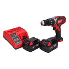 Milwaukee M18 BPD-502 Cordless Percussion Drill 60Nm 18V + 2x Batteries 5.0Ah + Charger