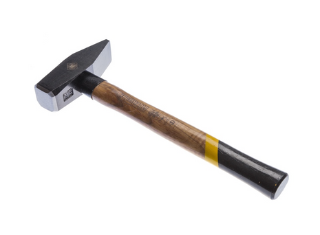 FORTE TOOLS Martillo de cerrajería con mango de madera, peso de cabeza 1500 g, martillo con mango de madera, herramienta premium, forjado, cuña de doble anillo, cabeza pintada (000051151033)