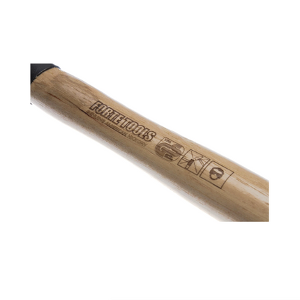FORTE TOOLS Engineer's Hammer - Wooden Handle - Head Weight 500 g - Premium Tool, Forged - Ring Key - Lacquered Head (000051151026)