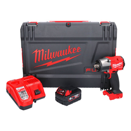 Clé à chocs sans fil Milwaukee M18 FMTIW2F12-401X 18 V 745 Nm 1/2" brushless + 1x batterie 4,0 Ah + chargeur + boîtier HD