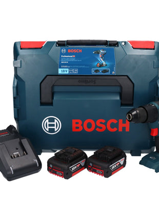 Bosch Professional GSB 18V-55 Cordless Impact Drill Driver 55Nm 18V Brushless + 2x Batteries 5.0Ah + Charger + Case L-Boxx
