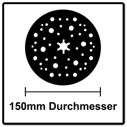 Mirka Abranet Schleifteller Grip Set 2x 150 mm Medium ( 2x 8292605011 )