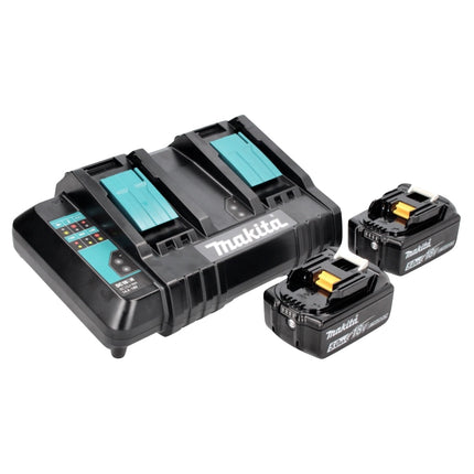 Akumulatorowa młotowiertarka Makita DHR 280 CTJ 36 V ( 2x 18 V ) 2,8 J SDS-plus Brushless + 2x akumulator 5,0 Ah + podwójna ładowarka + Makpac