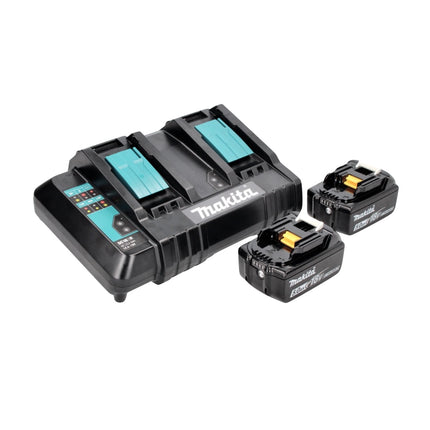 Sierra circular a batería Makita DHS 900 CT 36 V (2x 18 V) 235 mm sin escobillas + 2x batería 5,0 Ah + cargador doble