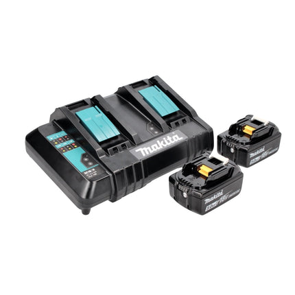 Cortacésped a batería Makita DLM 382 CT2 36 V (2x 18 V) 38 cm 40 l + 2x batería 5,0 Ah + cargador doble