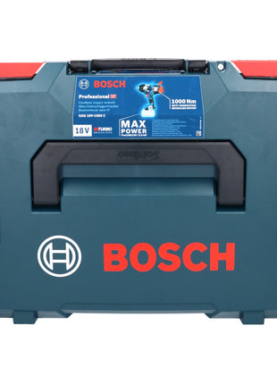 Bosch GDS 18V-1000 C Professional Akku Drehschlagschrauber 18 V 1000 Nm BITURBO Brushless + 2x ProCORE Akku 8,0 Ah + Ladegerät + GCY 42 Bluetooth Modul + L-Boxx ( 06019J8002 )