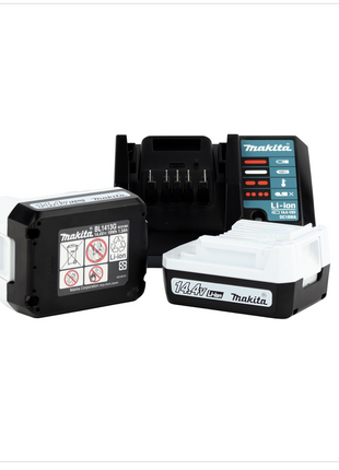 Makita DK 1497 Kombi-Set 14 V mit DF 347 Bohrschrauber + TD 126 Schlagschrauber + 2 x BL 1413 G Akkus + DC18WA Lader + Koffer - Toolbrothers