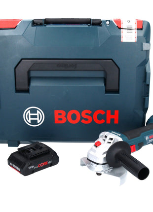 Bosch GWS 18V-7 Professional Akku Winkelschleifer 18 V 125 mm 22,23 mm Brushless + 1x ProCORE Akku 4,0 Ah  + L-Boxx - ohne Ladegerät