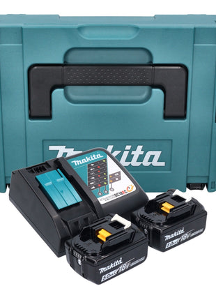 Zestaw Makita Power Source Kit 18 V z akumulatorem 2x BL 1850 B 5,0 Ah + szybka ładowarka DC 18 RC + Makpac ( 197624-2 )