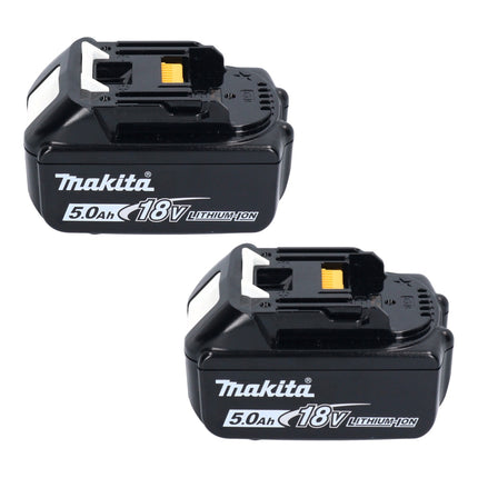 Makita Power Source Kit 18 V with 2x BL 1850 B 5.0 Ah battery + DC 18 RC quick charger + Makpac ( 197624-2 )