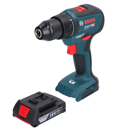 Bosch GSR 18V-55 Taladro atornillador inalámbrico profesional 18 V 55 Nm sin escobillas + 1x batería 2,0 Ah - sin cargador