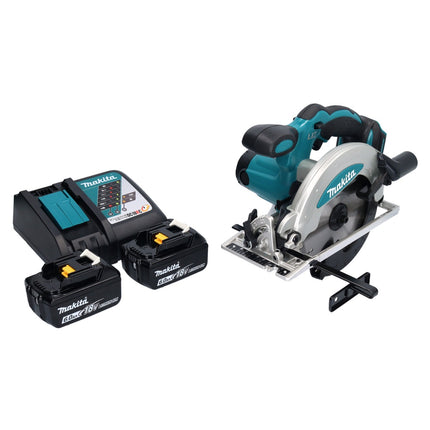Sierra circular de batería Makita DSS 610 RG 18 V 165 mm + 2 baterías 6,0 Ah + cargador
