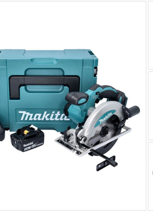 Makita DSS 610 RM1J scie circulaire sans fil 18 V 165 mm + 1x batterie 4,0 Ah + chargeur + makpac