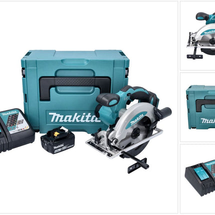 Sierra circular de batería Makita DSS 610 RM1J 18 V 165 mm + 1x batería 4,0 Ah + cargador + Makpac